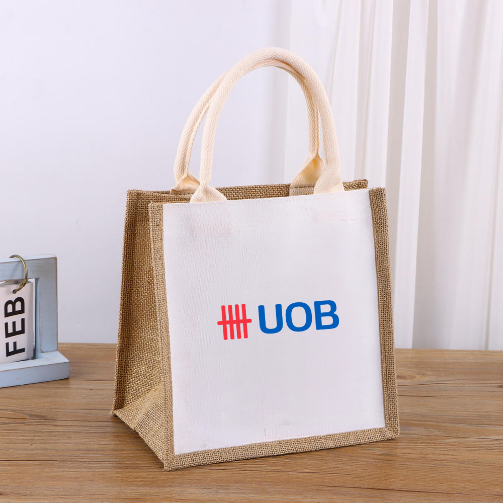 Small Canvas Jute Bag with Lamination