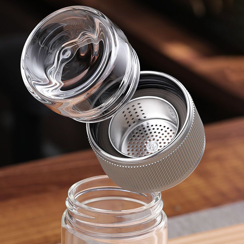 350ml Gear Double Wall Flask with Tea Infuser Lid 