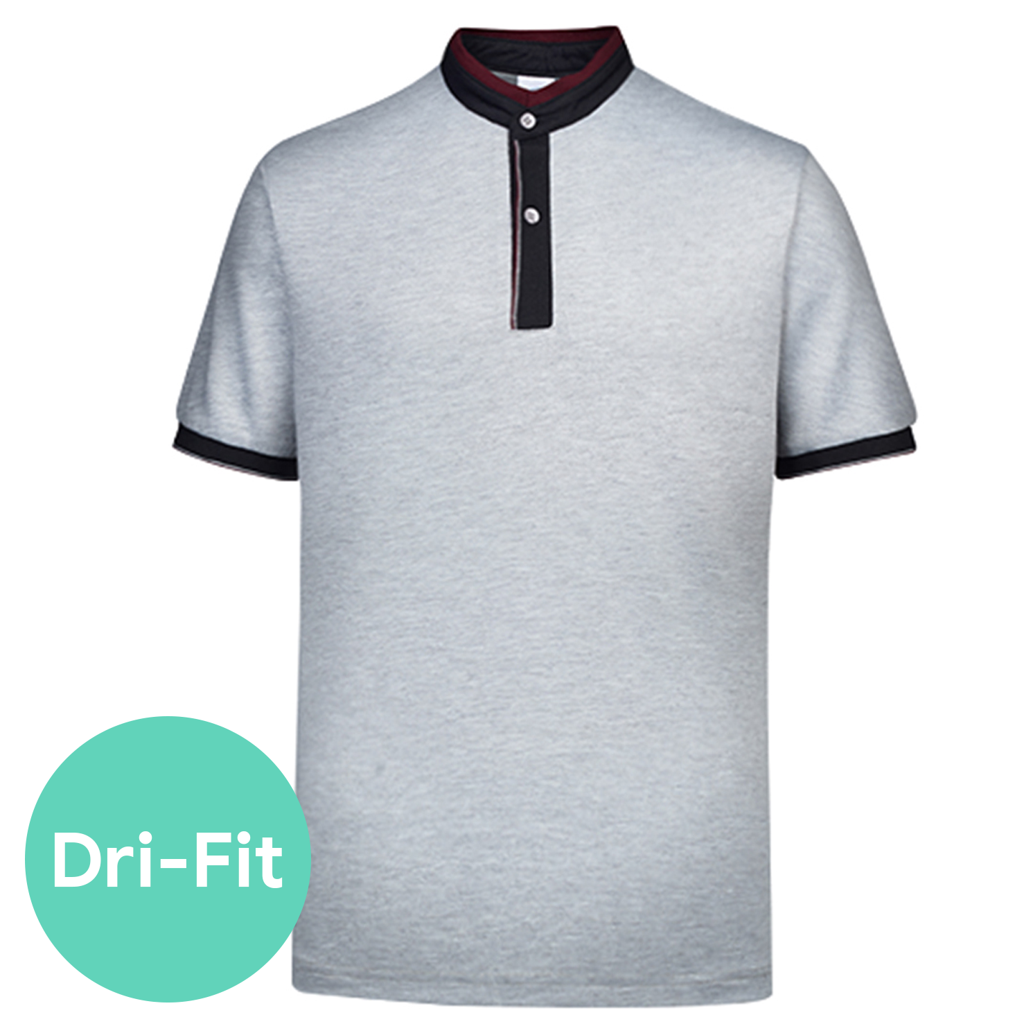 Ace Anti-Odor Mandarin Collar T-Shirt 