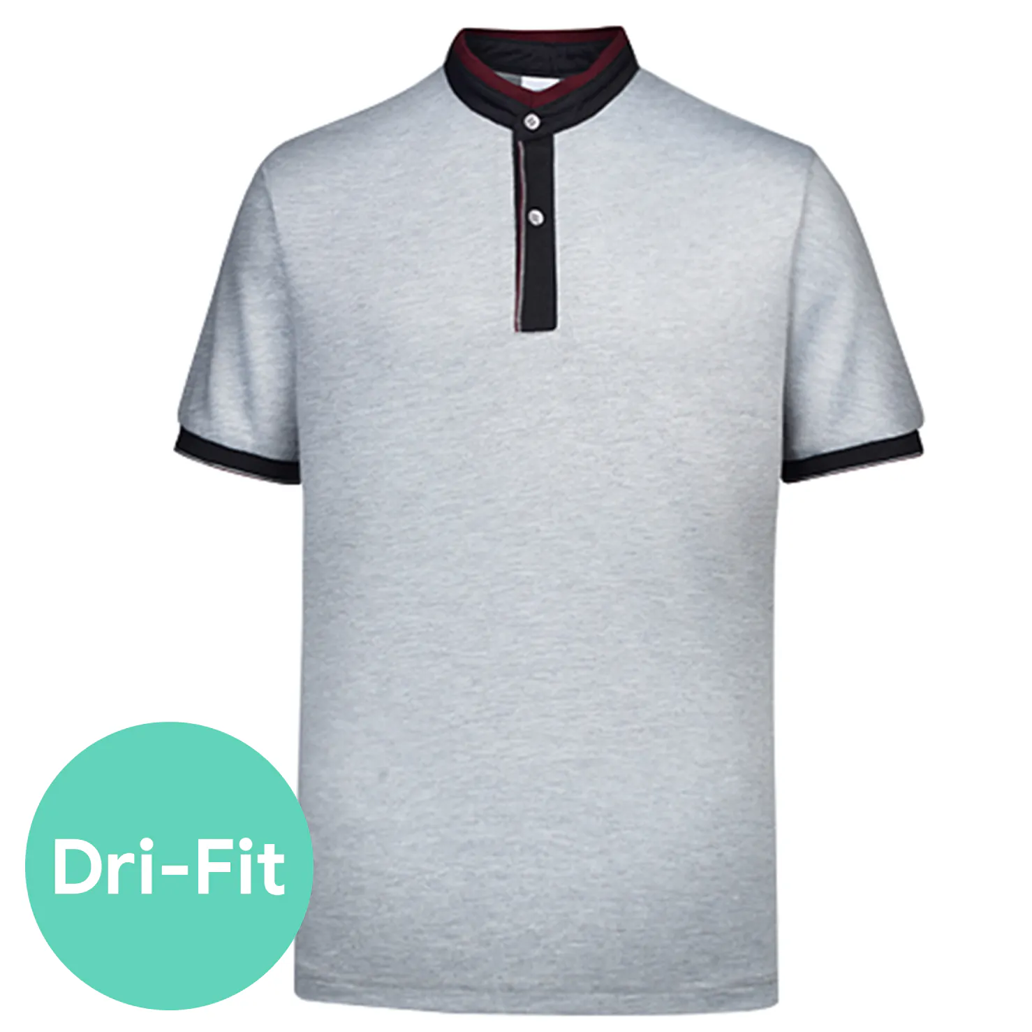 Ace Anti-Odor Mandarin Collar T-Shirt