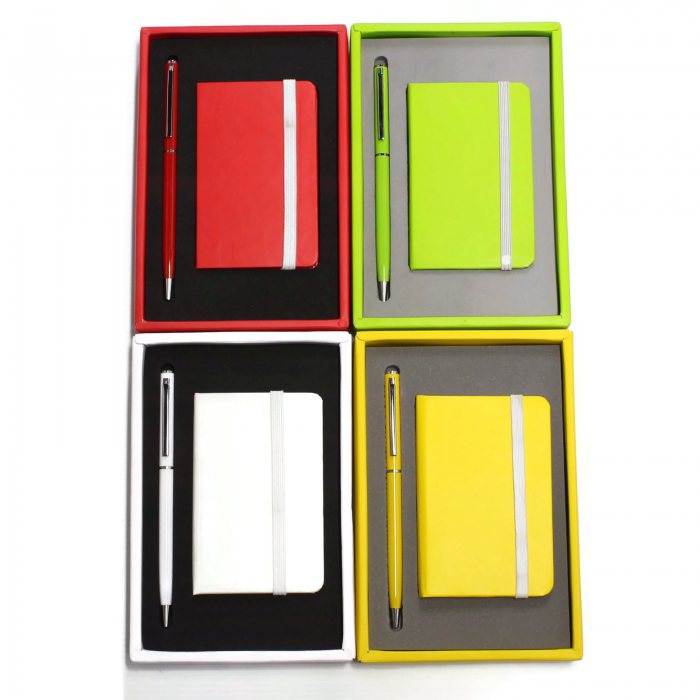 Customised pocket size notebook set with logo print singapore