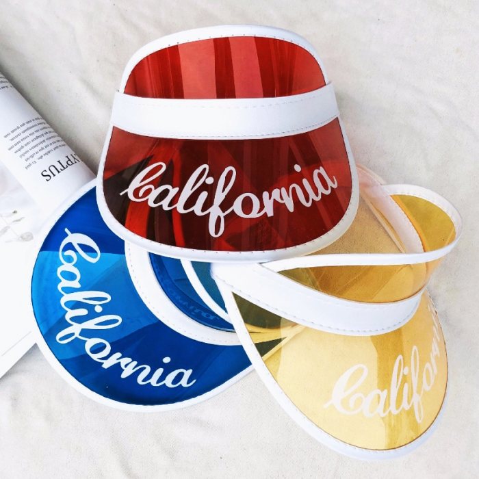 Wide Brim Transparent Sun Visor Hat