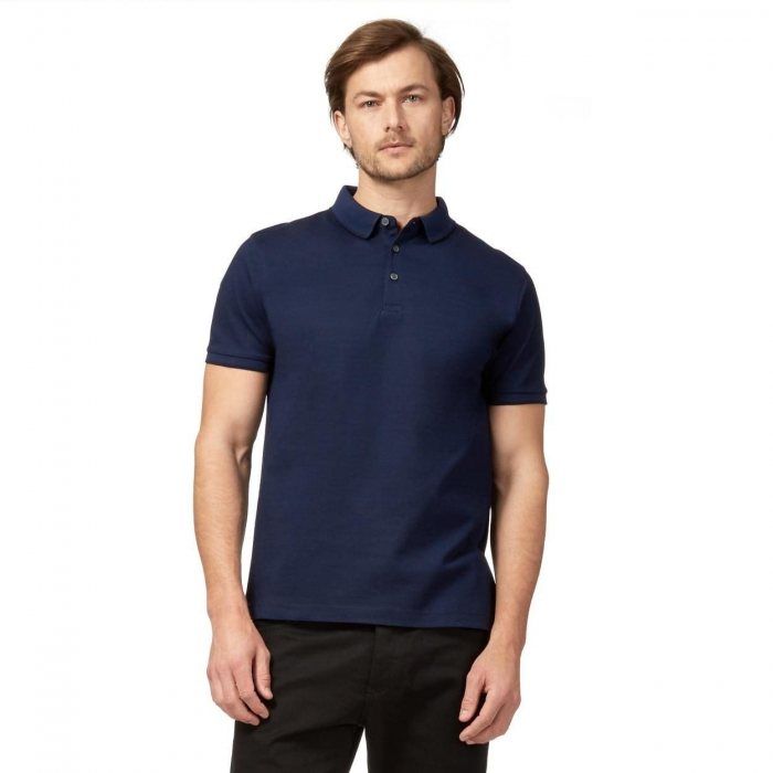 Customised Plain Honeycomb Polo T-Shirt With Logo Print Singapore