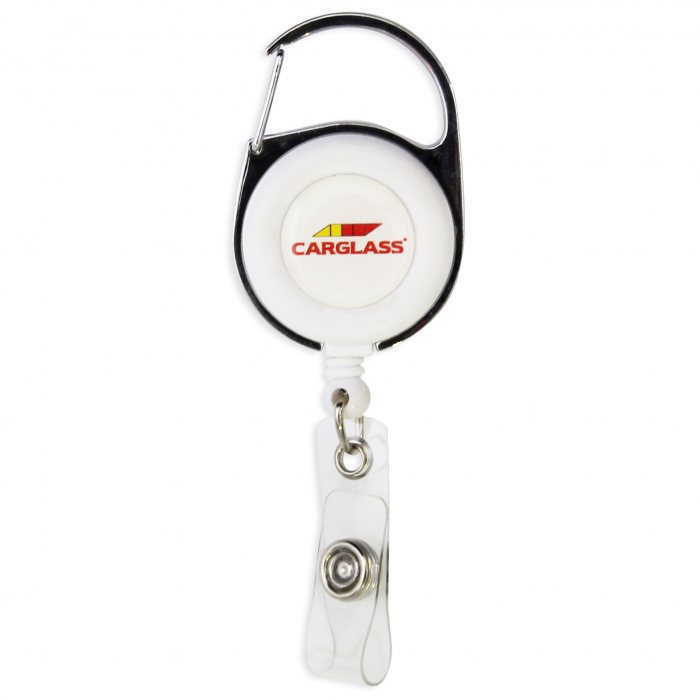 Retractable Badge Reel (with Carabiner Clip)