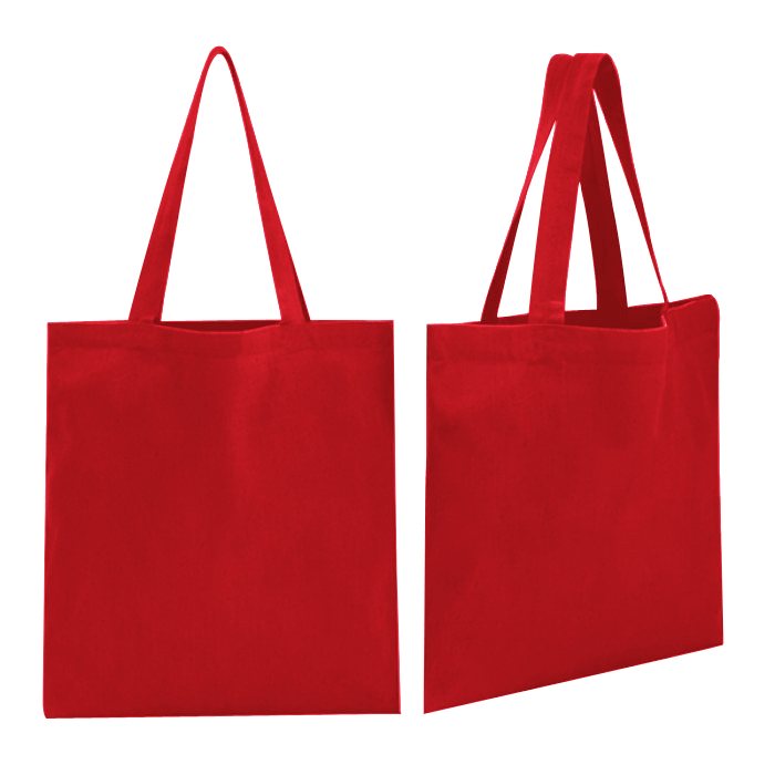 Red tote 2025 bag canvas