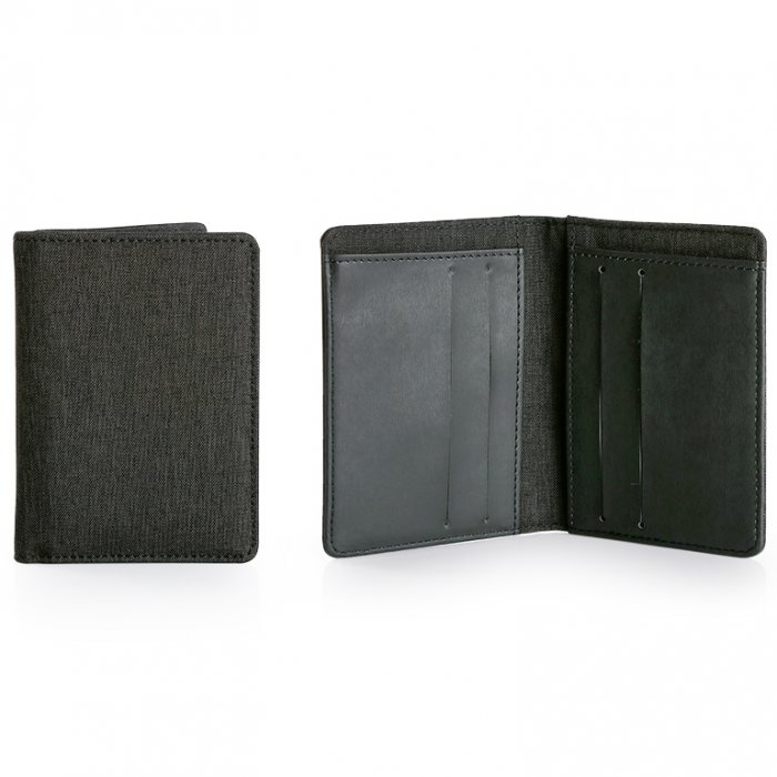 Customised Premium Canvas Card Holder With Logo Print Singapore