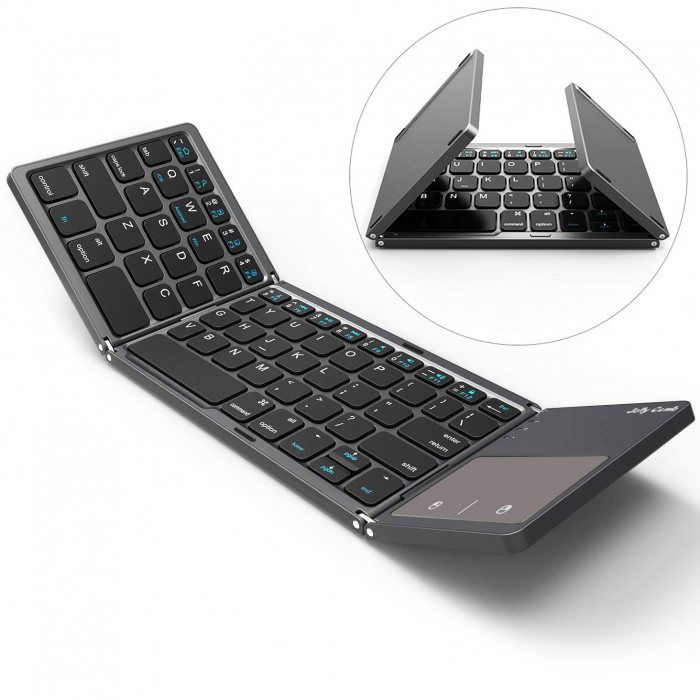 Customised Foldable Bluetooth Keyboard with Touchpad (Rechargeable
