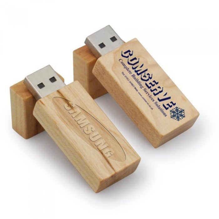 Slim Wood USB Thumb Drive