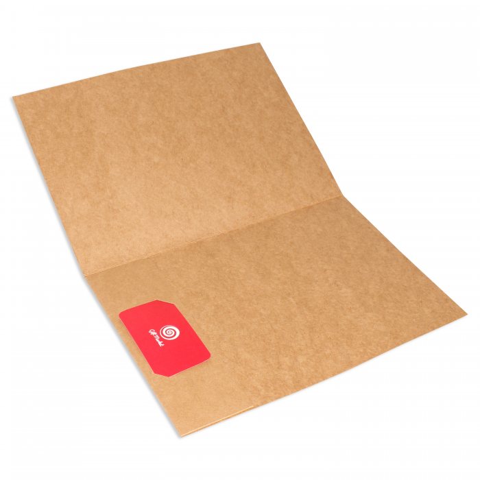 Customised A4 Kraft Paper Folder With Logo Print Singapore