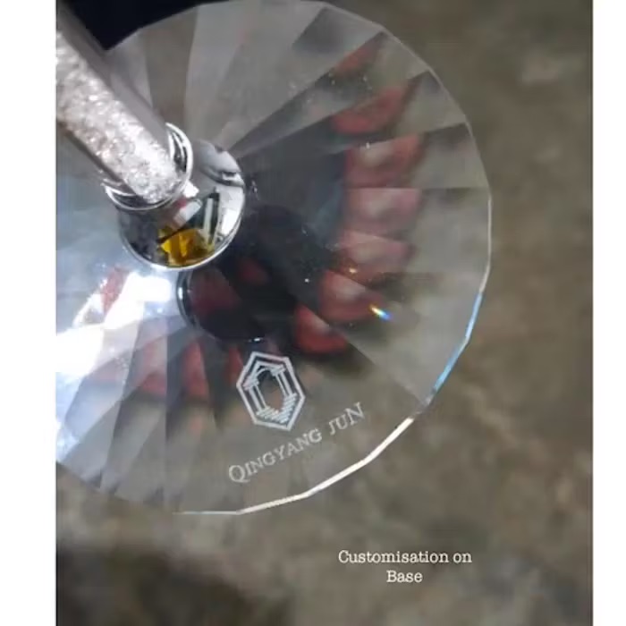 Engraving on 2 Champagne Glass 