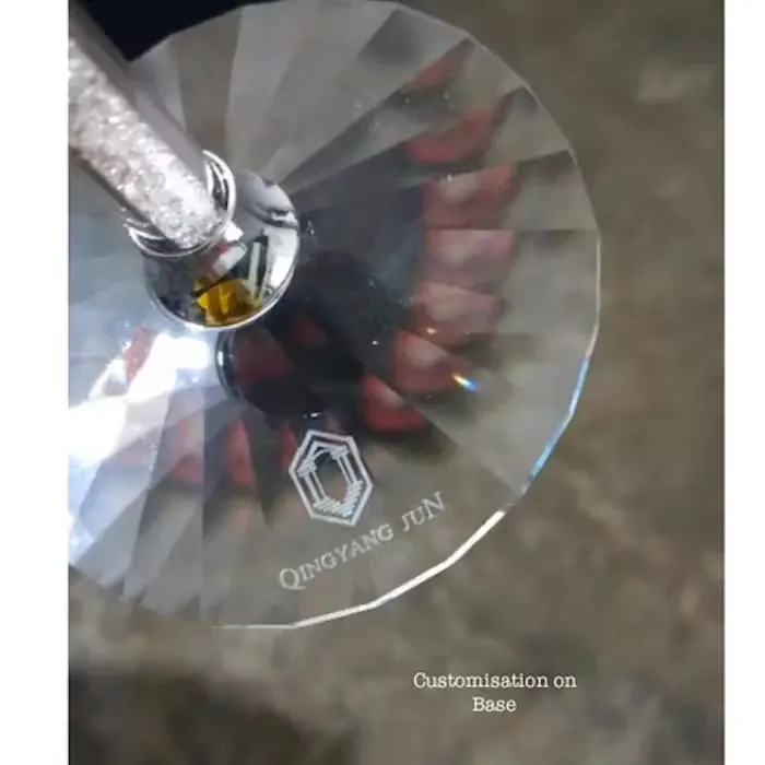 Engraving on 2 Champagne Glass 