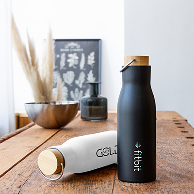 450ml OPPA Double Wall Stainless Steel with Bamboo Cap Handle