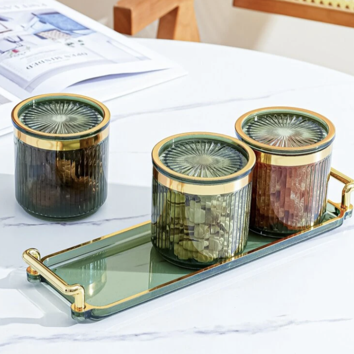 Set of 3 Airtight Snack Container 