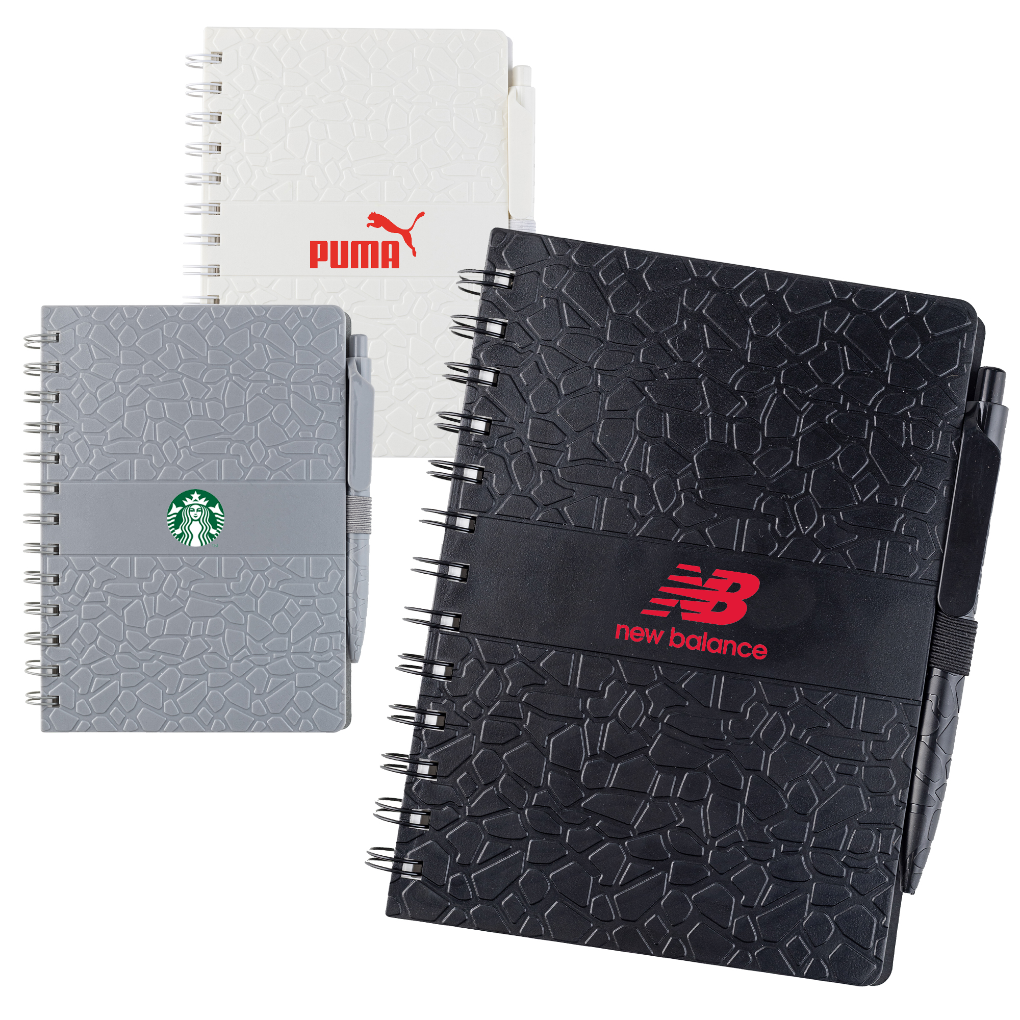B6 ABS Hard Cover Spiral Notebook 