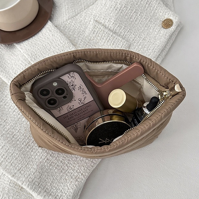 Matt Puffer Cosmetic Pouch