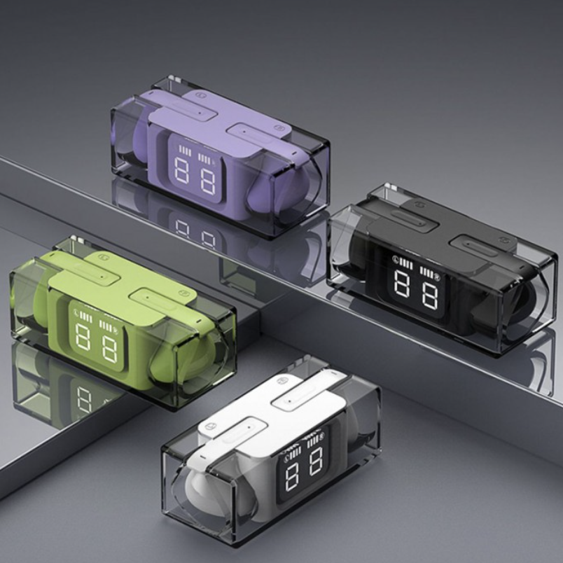Wireless Bluetooth Earphones with LED Display