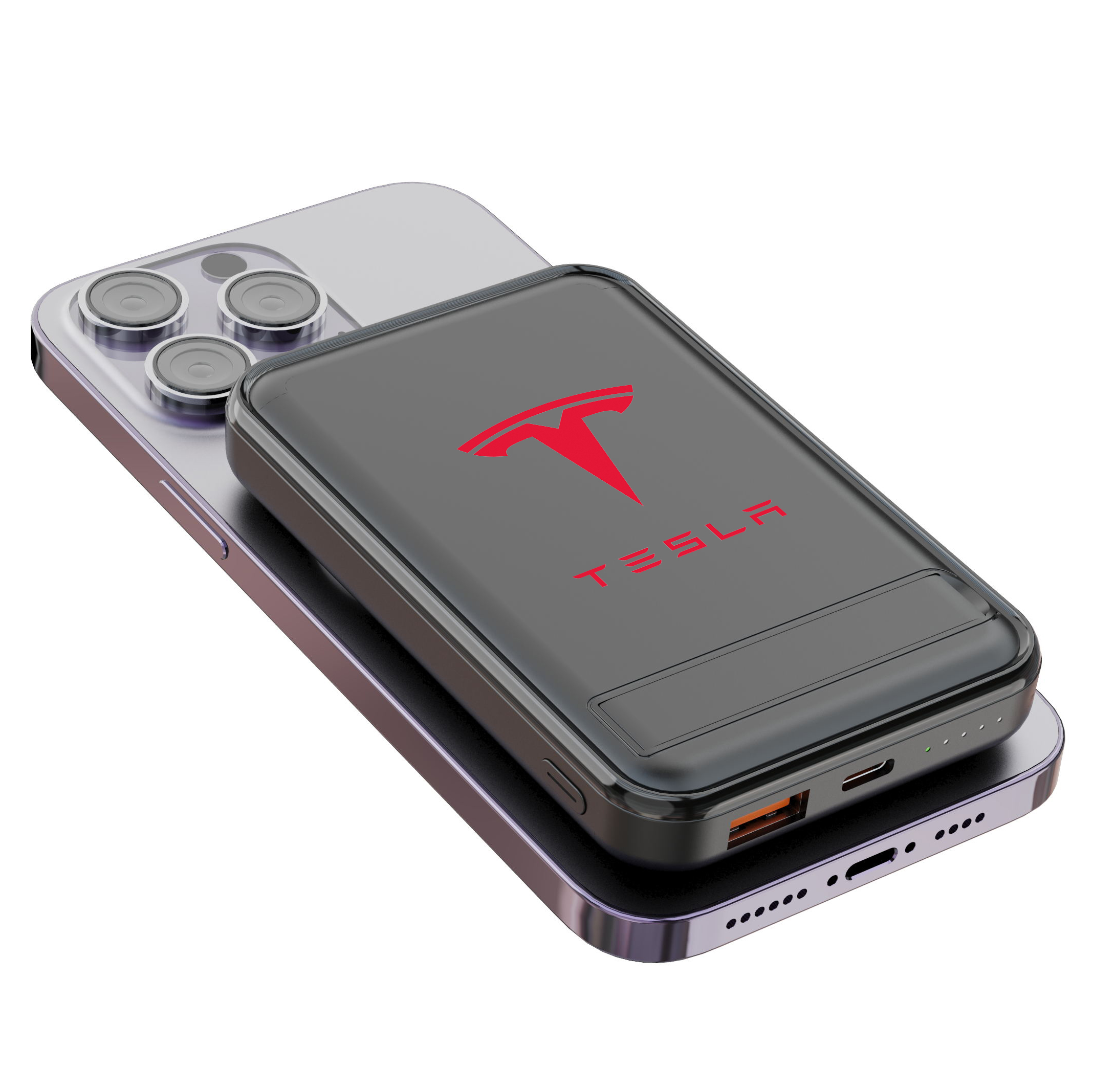 10,000mAh Kompac Magnetic Wireless Powerbank With Phone Stand