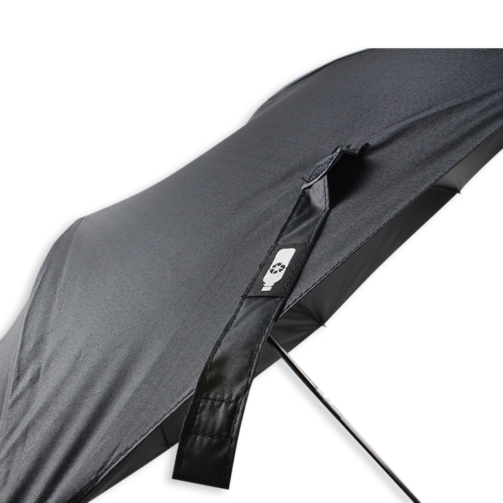 23'' Automatic Foldable RPET Umbrella with Carabiner (UV Coating)