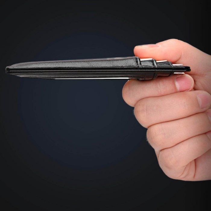 Minimalist RFID Blocking Leather Card Holder