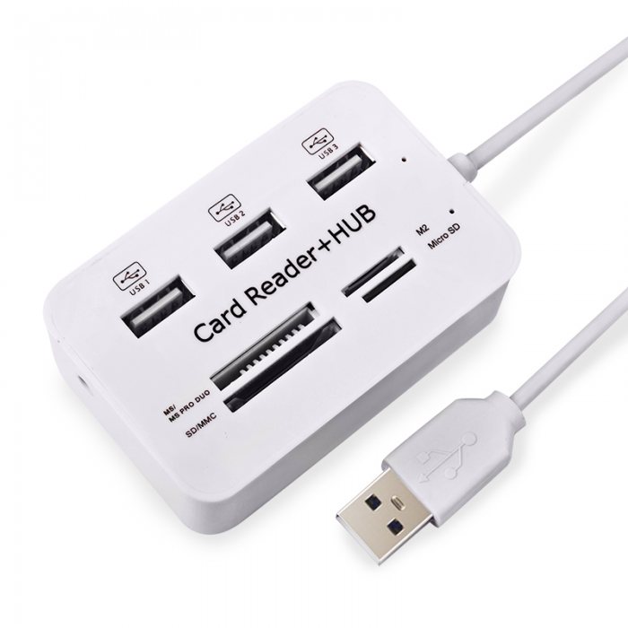Multi USB 2.0 Hub and Card Reader