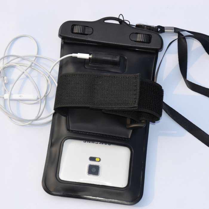 Customised Premium Waterproof Phone Neck Pouch (with Armband and Earphone Jack) With Logo Print