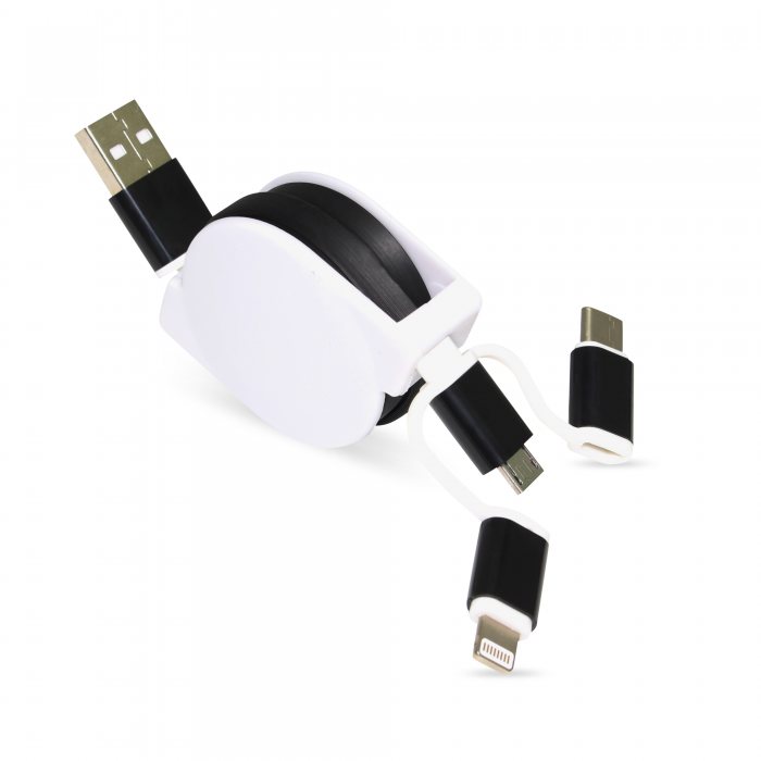 Retractable Charging Cable (with Type-C)