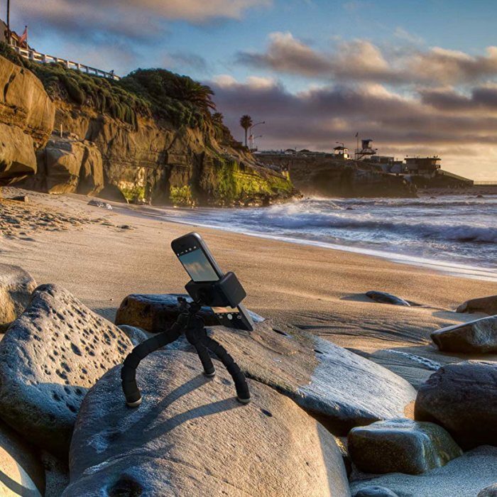 Portable and Adjustable Camera Tripod Holder with Wireless Remote