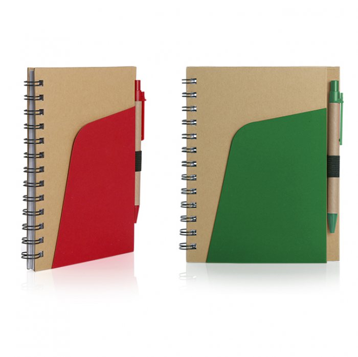 Eco-Friendly Notebook With Pen And Pocket