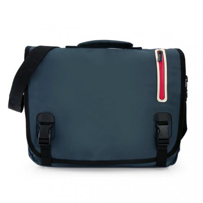 Customised Coloured Zip Messenger Bag With Logo Print Singapore
