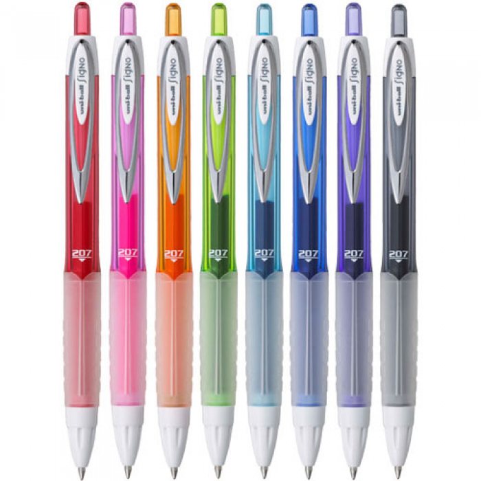 Uni-Ball Signo 207 Retractable Gel Pen (Cick-to-Write)