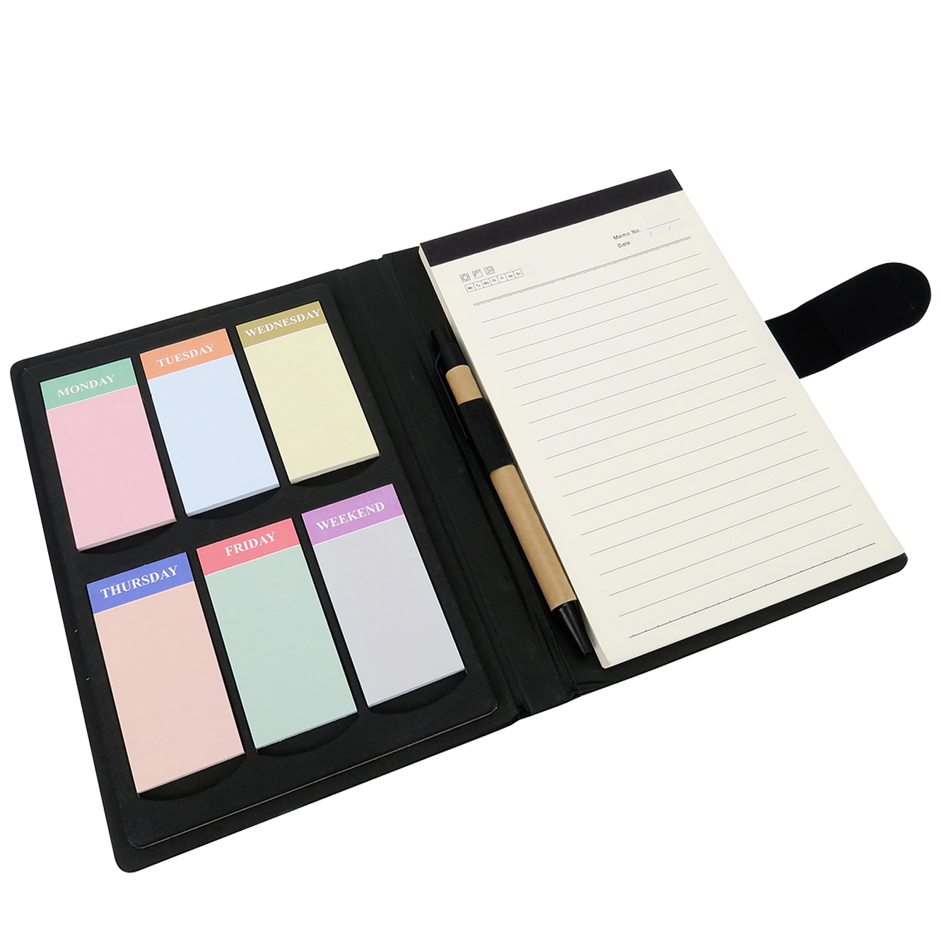 Customised Pocket Leather Notepad and Pen With Logo Print Singapore