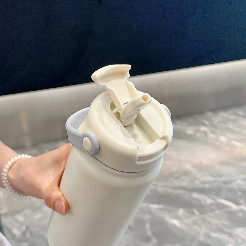 800ml Sippy Stainless Steel Insulated Tumbler with Straw 