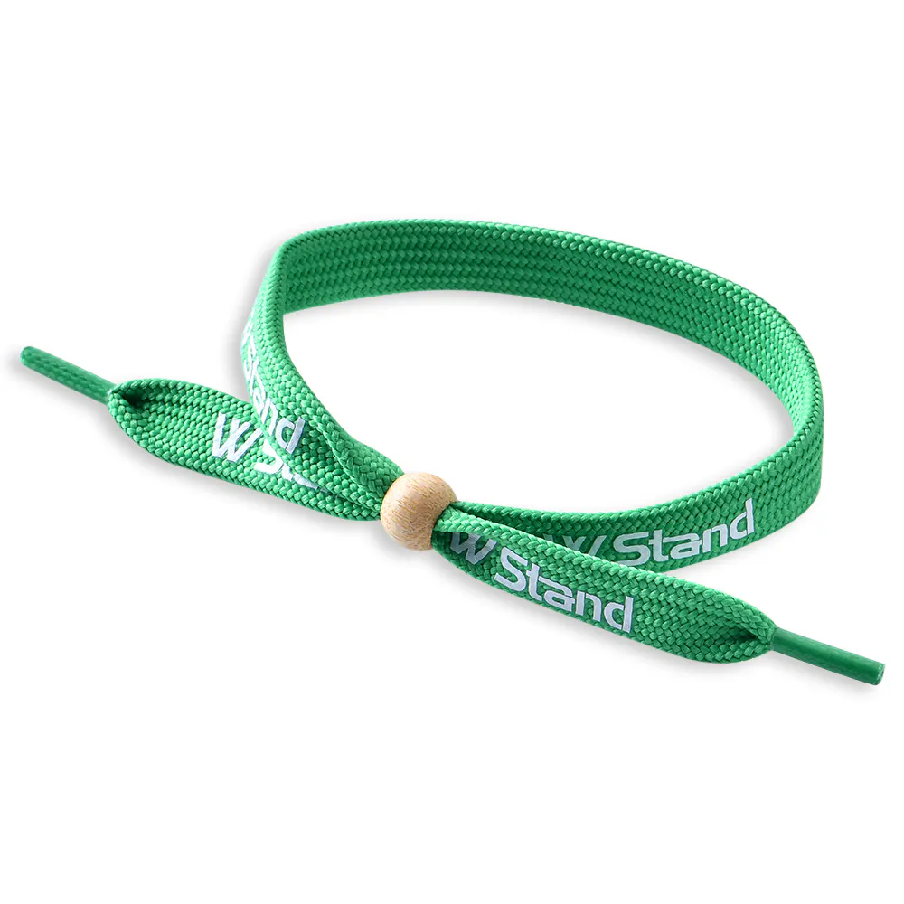 Tubular Wristband with Bamboo Bead