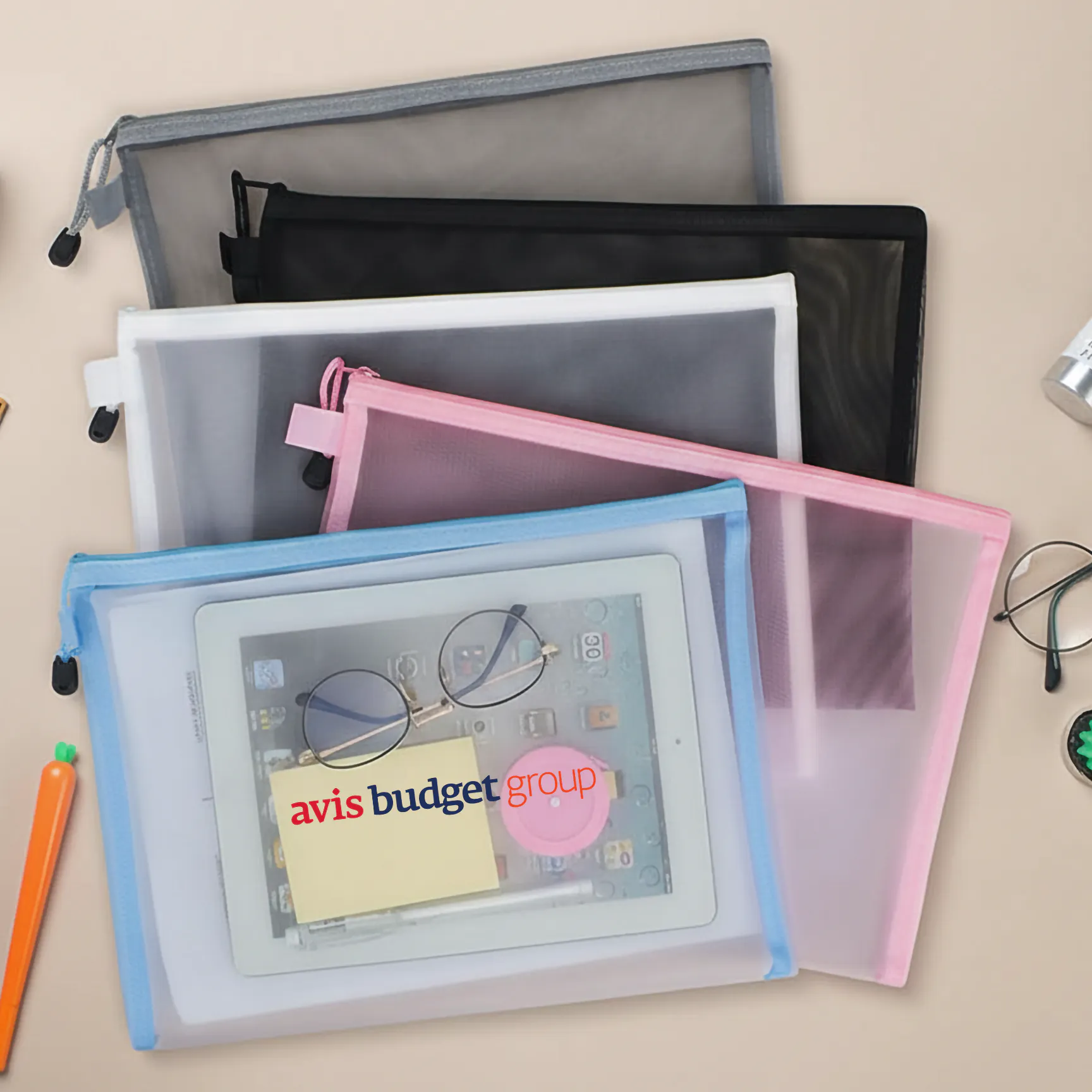 A4 Mesh Document Pouch