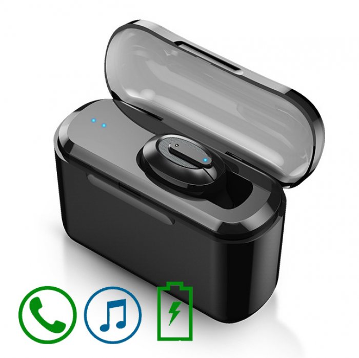 Customised ARCHIVED Earpiece with Portable Charging (2200mAh) With Logo