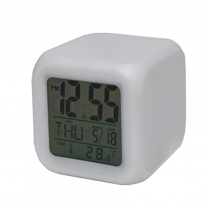 Carlson Colour-changing LCD Clock
