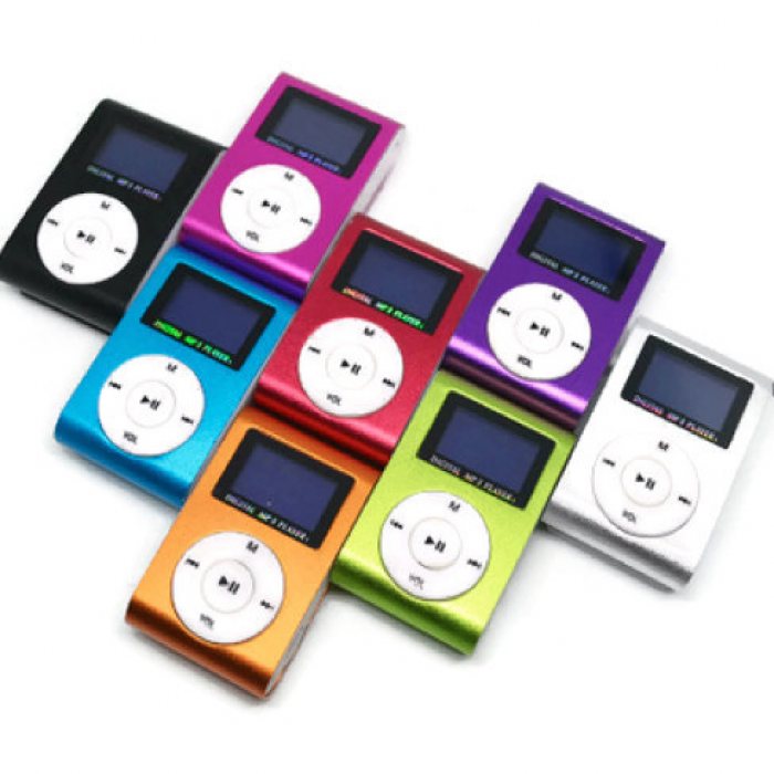 Customised Mini MP3 Player with LCD Screen and Clip With Logo Print Singapore