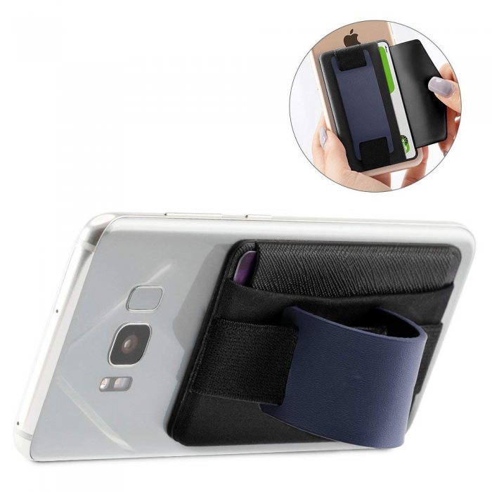 Phone Grip Card Holder with Phone Stand and Card Slots