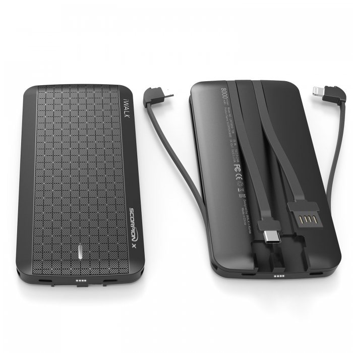 iWalk Scorpion 8000X (Built-In Lightning, Micro USB and Type-C)