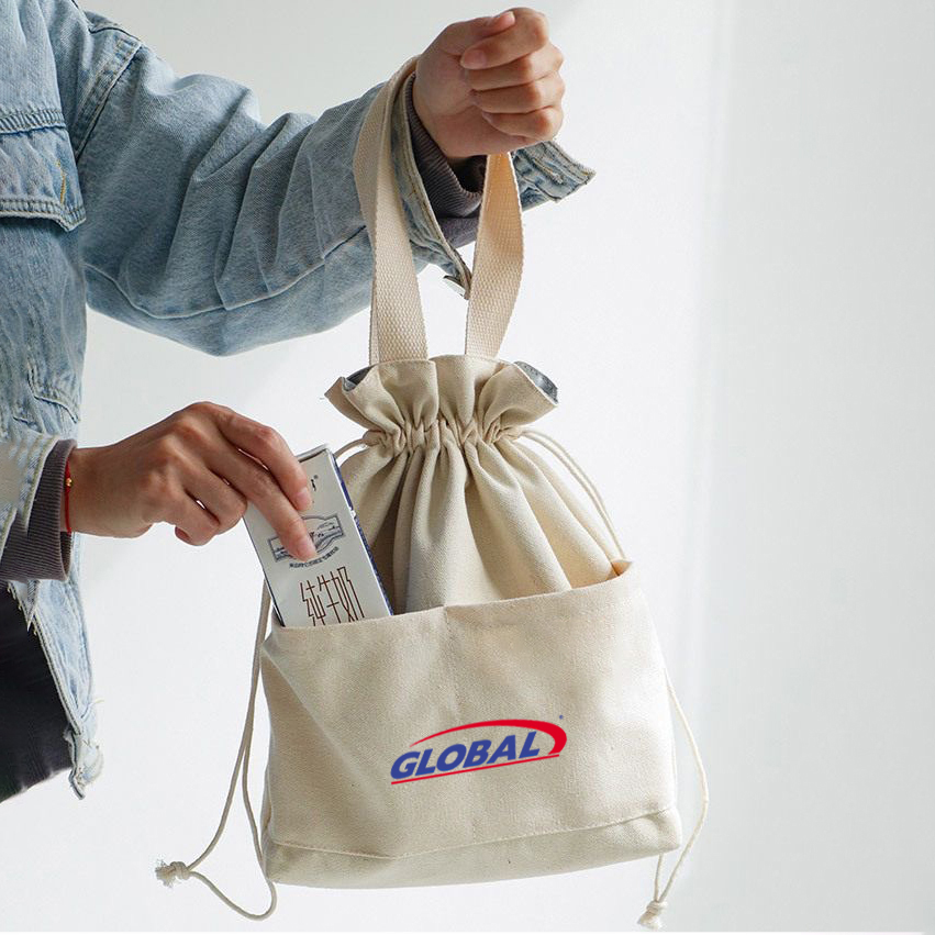 Drawstring Dumpling Thermal Lunch Bag