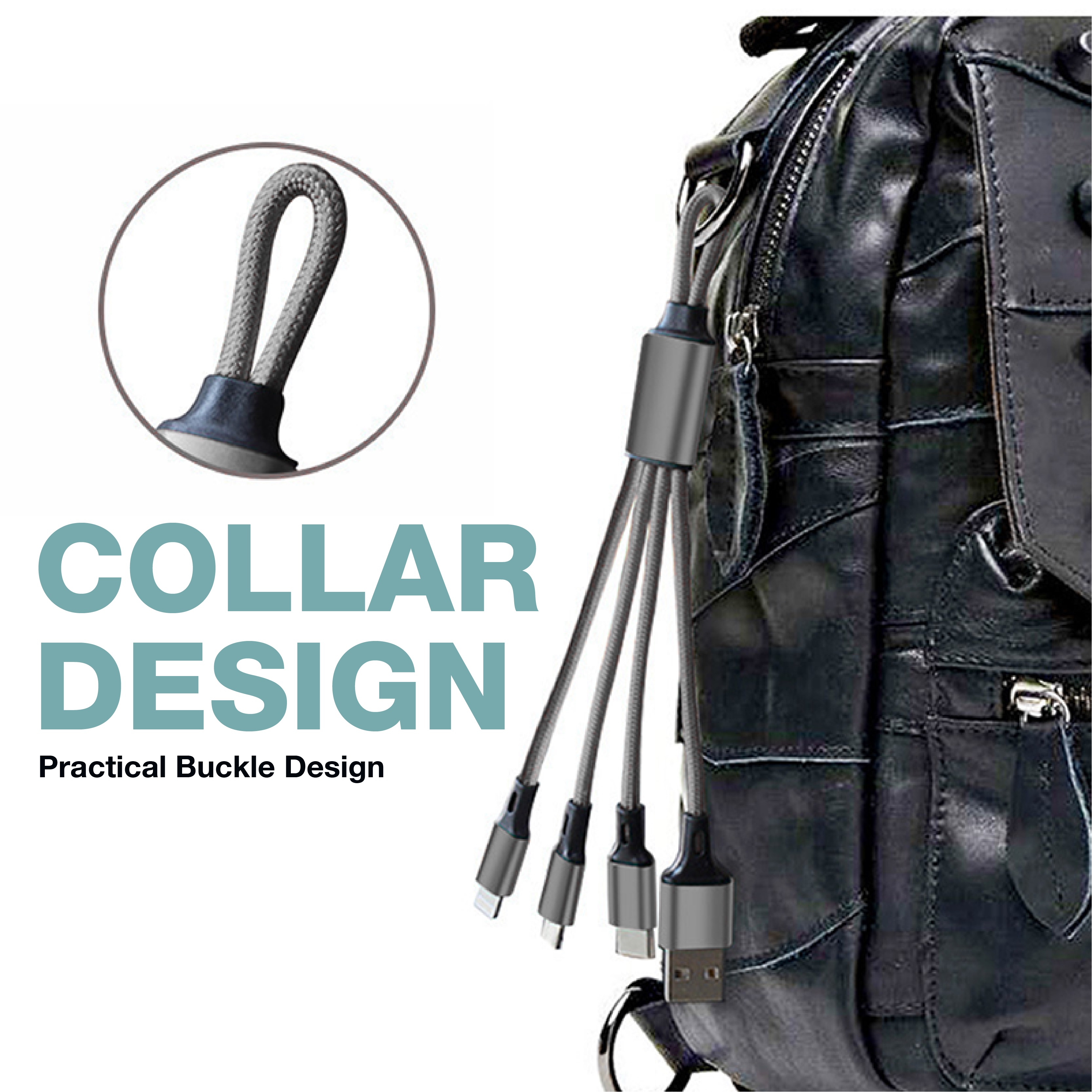 3-in-2 Multi Fast Charging Cable (3.0A)