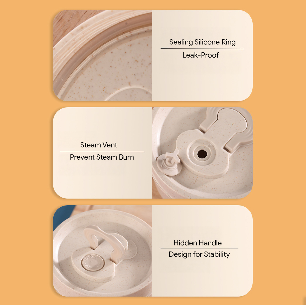 Wheat Straw Round Lunchbox