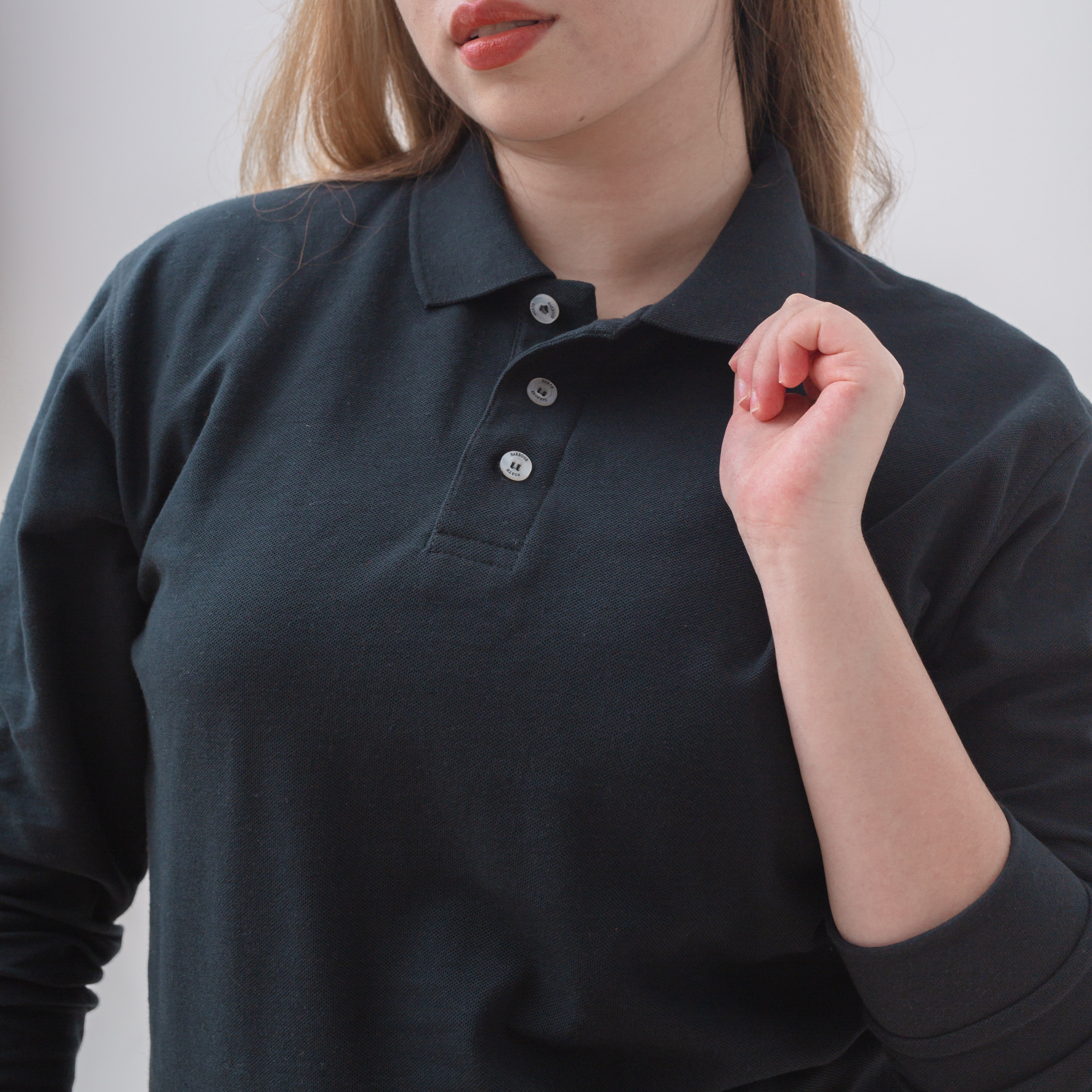 North Harbour Soft Touch Long Sleeve Polo 