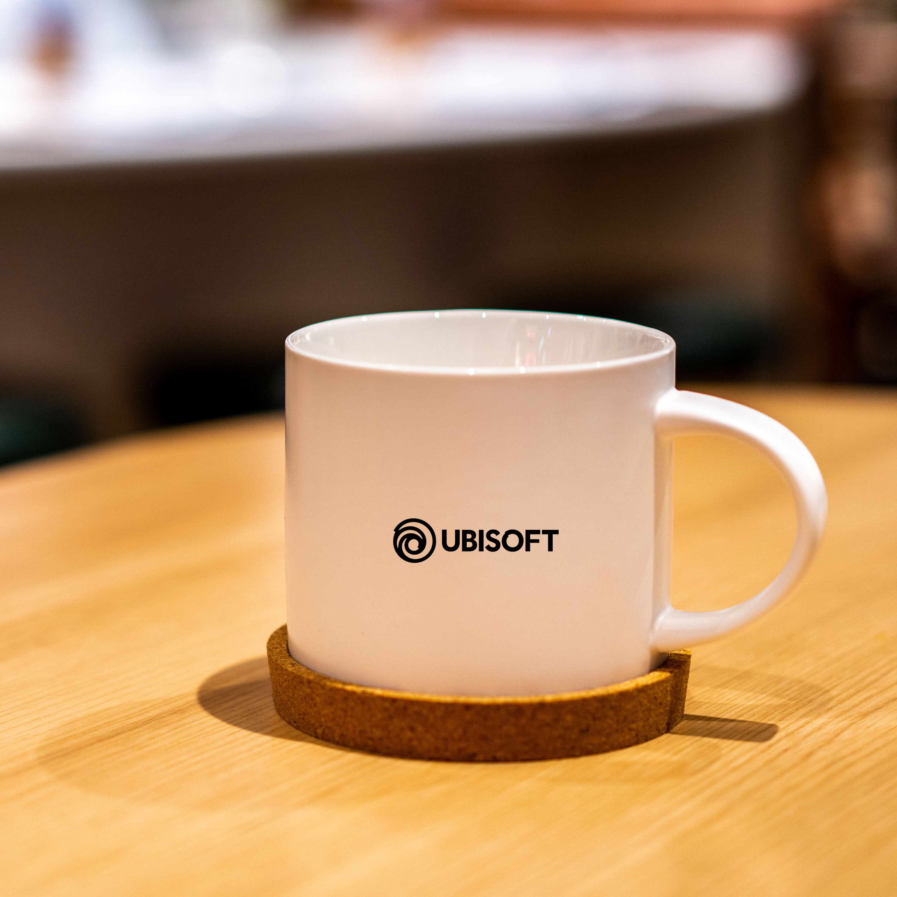 500ml Premium Ceramic Mug with Cork Coaster Set