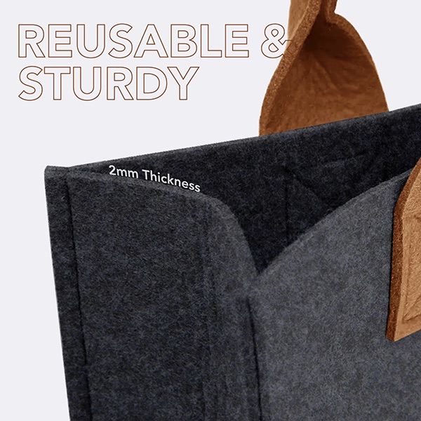 Urban Felt 2 Tone Tote Bag - L