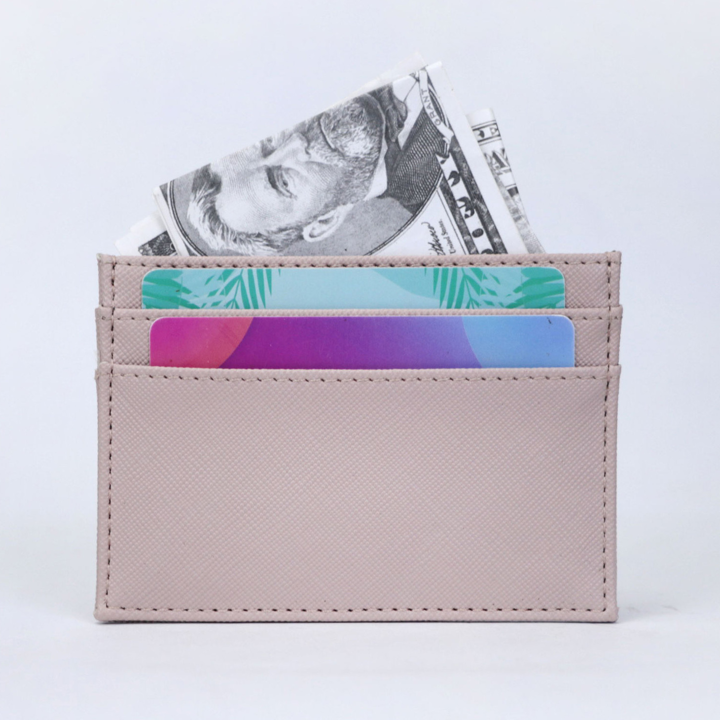 Saffiano PU Leather Cardholder 