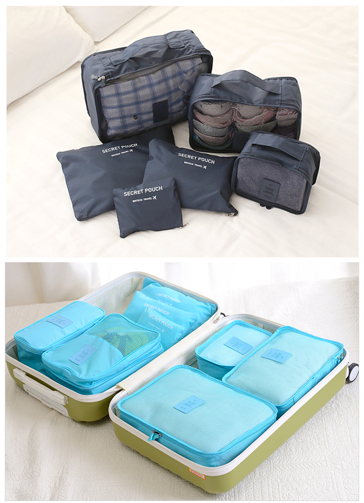 Packing cube. Набор сумок для путешествий. Контейнер чемодан. Боксы для одежды переносной. Pouch для поездок.