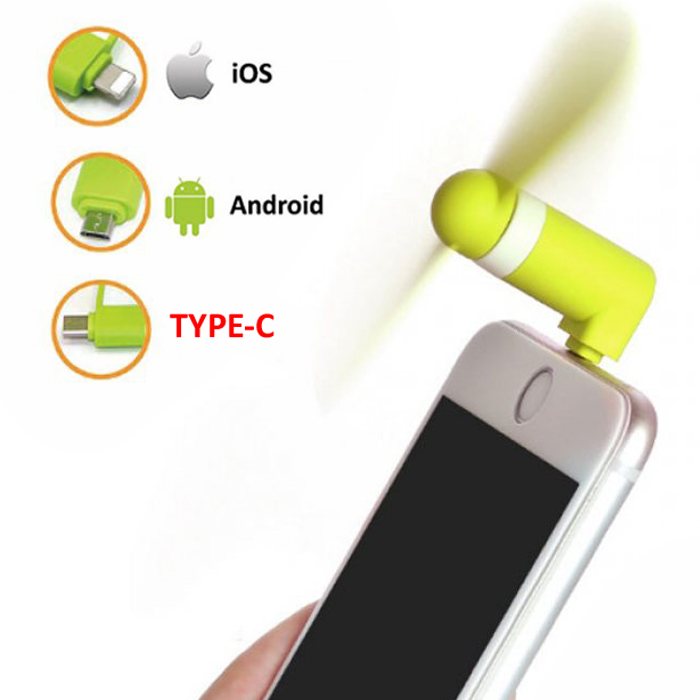 Mini Phone Fan (with Type-C)