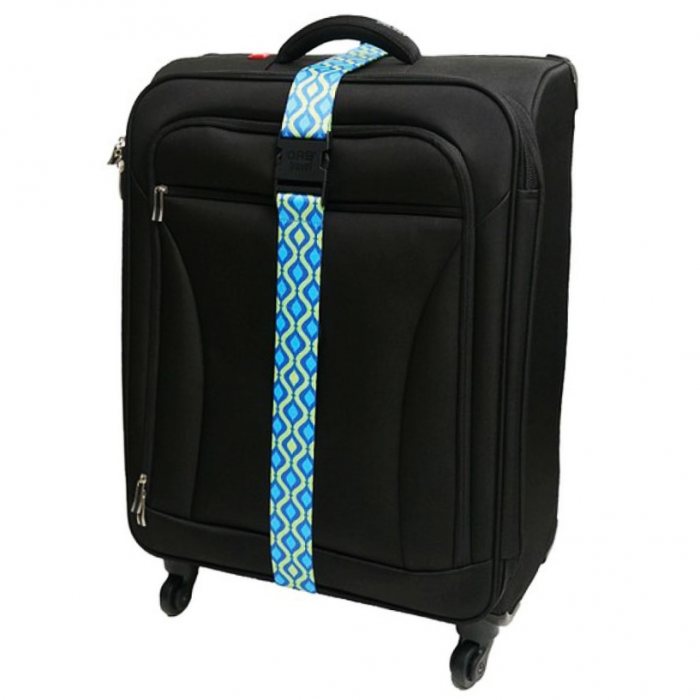 patterned luggage straps