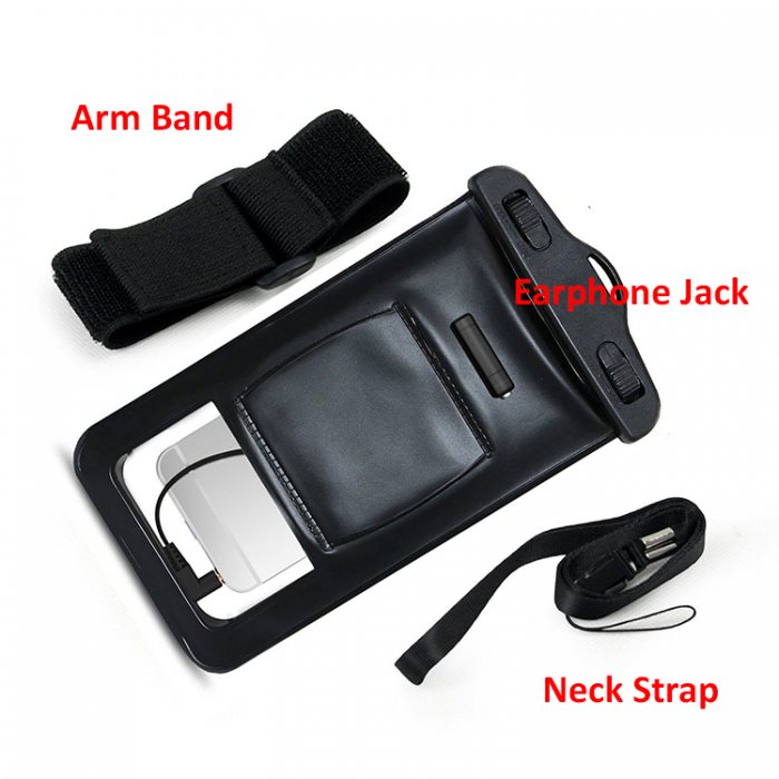 Premium Waterproof Phone Neck Pouch (with Armband and Earphone Jack)